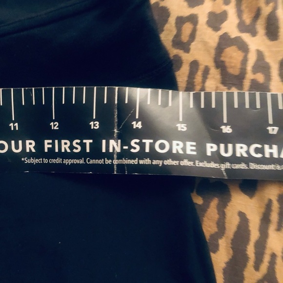 Adidas by Stella McCartney size Large black cropped leggings mesh detail - Picture 6 of 12